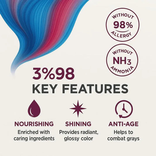 ING Hair Coloring Cream, Natural Black 500ml + 500ml, Dye glow Hair Color, Ammonia free