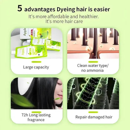 Original Apple Ammonia-Free  Hair Color Cream – Organic, (1000ML)